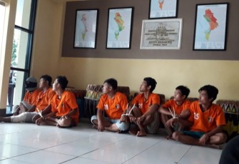 Kawanan jambret dan pencuri saat diamankan Polres Bengkulu