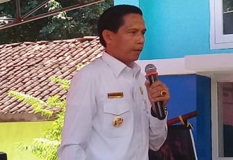 Bupati Kaur Gusril Pausi, S.Sos saat memberikan kata sambutan