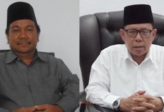 Ketua MUI Bengkulu (Prof Dr Rohimin) dan Ketua PWNU Bengkulu (Dr Zulkarnain Dali)