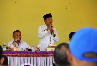 Mewakili Gubernur Bengkulu, Asisten I Bidang Pemerintahan dan Kesra Setda Provinsi Bengkulu Hamka Sabri hadir dan pimpin Sosialisasi Pengadaan Tanah untuk Pembangunan Jalan Tol Lubuk Linggau - Curup - Bengkulu Tahap I.