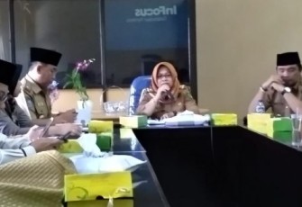 Asisten II Pemkot Bengkulu Zuliyati Pimpin Rakor 