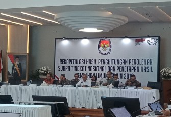 Ketua KPU RI Arief Budiman Dalam Rekapitulasi Tingkat Nasional 