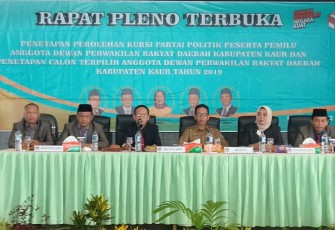 KPUD Kaur Tetapkan 25 Calon Anggota Terpilih DPRD Kaur 