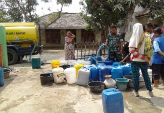Bantuan Air Bersih Instansi PU Bagi Desa Jatimulya lokasi TMMD Tegal