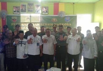Kodim 0208 Asahan Bersama Pemkab Asahan Laksanakan Pencanangan Desa Bersih Narkoba