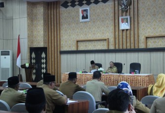 Rapat pembahasan Pemprov Bengkulu Matangkan Kelengkapan Data Pendukung jelang kehadiran tim EKKPD