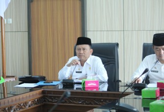 Asisten I Setda Provinsi Bengkulu Hamka Sabri Memimpin Rapat Kesiapan Peringatan Hari Besar Islam 1 Muharram 1441 H