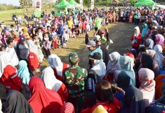 Lomba Tradisional  Semarakan HUT RI di Lokasi TMMD Tegal