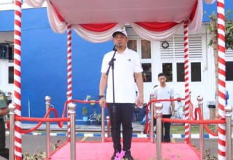 Wakil Wali Kota Bengkulu Provinsi Bengkulu Dedy Wahyudi Jadi Inspektur Upacara Peringatan Hari Olahraga Nasional