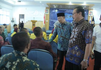 Gubernur Bengkulu Rohidin Mersyah saat saat hadir dan resmikan National Ercom Competition (NEON) 2019 UKM Engineering Research Community FT KBM UNIB