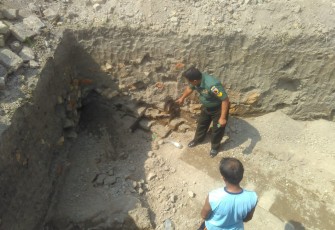 Ditemukan Susunan Batu Bata Kuno Diduga Bangunan Candi Di Desa Nambaan