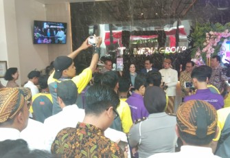 Pjs Danramil 04/Jebres hadiri Grand Opening Graha TA Media Grup Surakarta