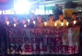 HMI Aksi Solidaritas Mahasiswa yang Gugur di Kendari