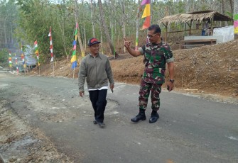 Kapten Inf Tasino Tinjau Lokasi Transit Upacara TMMD 106 Kodim Cilacap di SDN 01 Cilibang