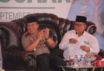 Ketua PW NU Bengkulu saat Bersama Kapolda Bengkulu
