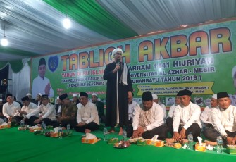 Tabligh Akbar dalam rangka memperingati tahun baru Islam 1 Muharram 1441 Hijriyah di Simpang Enam Pusat Kota Rantauprapat