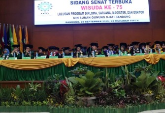 Rektor UIN SGD Bandung Lantik 1.516 Lulusan