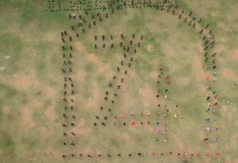 Persiapan jelang upacara HUT TNI di Labuhanbatu