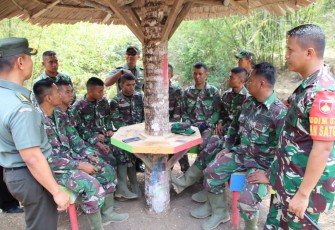 Dansatgas TMMD 106 Kodim Cilacap Tinjau Kegiatan Satgas TMMD Di Lokasi