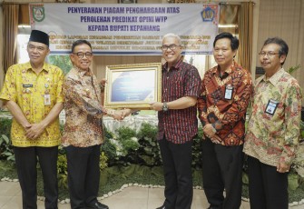 Bupati Kepahiang Hidayattullah Sjahid Peroleh Penghargaan Capaian Standar Tertinggi Dari Kementerian Keuangan Republik Indonesia 