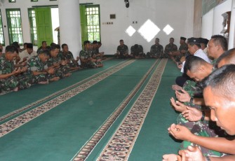 Do'a Bersama Anggota Kodim 0713 Brebes Sambut Tahun Baru 2020