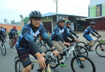 Wagup bersama Danlanal dalam kegiatan Fun Bike