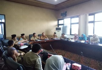 Sekretaris Daerah Bengkulu Selatan Yudhi Satria SE MM Pimpin Rapat Pemantapan Tim Pengelola Statistik Sektoral Bengkulu Selatan 