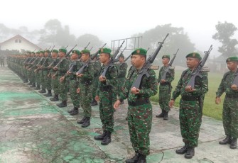 Upacara Bendera Prajurit Kodim 0422/Lambar