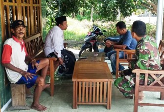 Babinsa Yang Terus Koordinasi Demi Sukses Pembukaan TMMD