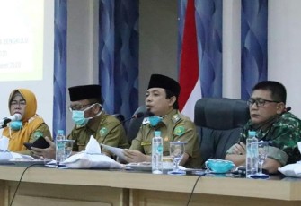 Wakil Wali Kota Bengkulu Dedy Wahyudi Saat Menyampaikan Arahan 