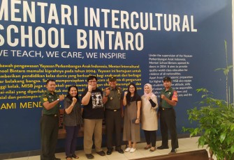 Danramil 07/Pondok Aren Redam Issu Virus Corona di Sekolah Mentari Scool Bintaro