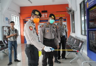 Polres Labuhanbatu Bersama TNI Terus Lakukan Langkah-Langkah Pencegahan Penyebaran Virus Corona