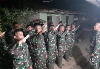 Apel Malam Satgas TMMD Kodim 0207/SML Tetap Ceria dan Semangat