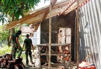 Satgas TMMD Reguler Pekalongan Berupaya Ciptakan Karya Sempurna Rehab RTLH