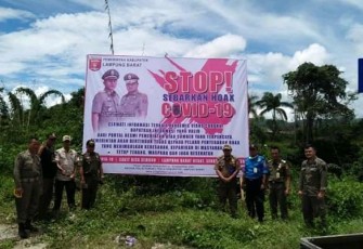 Satpol PP Lambar Ajak Masyarakat Stop Hoax Terkait Covid-19 di Medsos