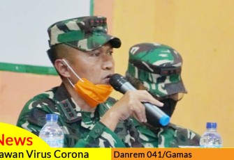 Komandan Korem 041 Gamas Kol. Inf. Dwi Wahyudi