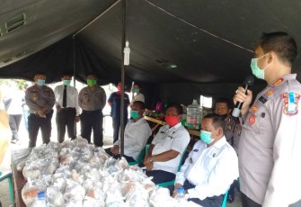 Dapur Umum Polres Samosir dibentuk untuk membantu masyarakat akibat pandemi Virus Corona