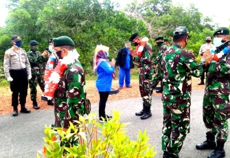 82 anggota Pasukan Yonif RK 136/TS Tiba di Kompi Senapan A Tembeling Bintan