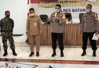 Polres dan Kodim serta Pemkab Batang Bersinergi Siapkan Rencana Langkah Kontijensi Tangani Covid-19