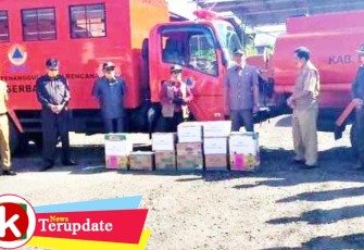DPRD Bengkulu Utara Beri Bantuan Disinfektan ke BPBD  