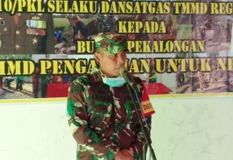 Inilah Penyampaian Mantan Dansatgas TMMD Reguler Pekalongan di Acara Penutupan Pembangunan