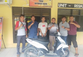 Polsek Bilah Hulu Tangkap Pelaku Penggelapan Motor