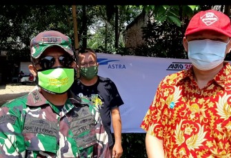 Dandim 0209/LB Letkol Inf Santoso (kiri)