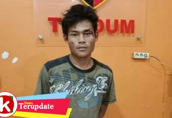 Tersangka saat diamankan