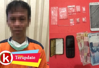 Tersangka dan Barang Bukti saat diamankan