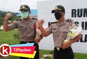 Dua Personel Polda Kepri Negatif Covid-19 setelah menjalani perawatan di RSIK Covid-19 di Pulau Galang dan dua kali dilakukan pemeriksaan Swab