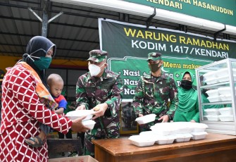 Dapur Umum Percepatan Penanganan Covid-19 Kodim 1417/Kendari