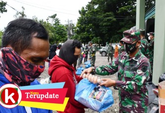 Korem 143/HO Kembali Salurkan Sembako Bantuan Pangdam XIV/Hsn