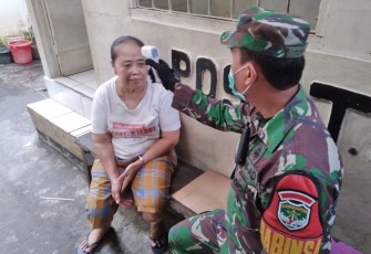 Babinsa Koramil 05/Tanah Abang Gerilya Pantau Kesehatan Warga Binaan 