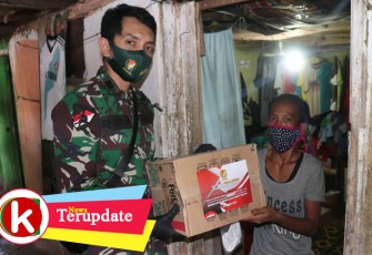 Abituren Akademi Militer 2012 Wirata Lasmana Bagikan Sembako dan Masker ke Masyarakat Terdampak Covid-19